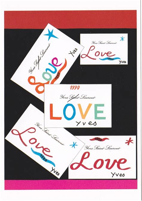 ysl love postcards|ysl love cards.